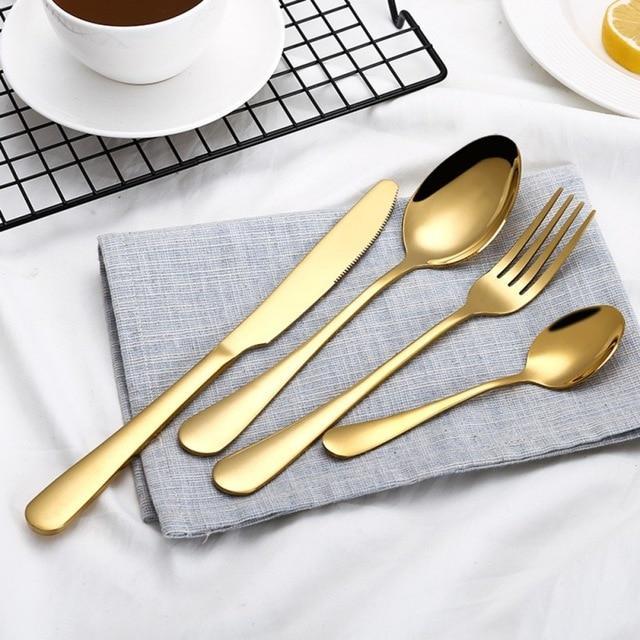 Premium Stainless Steel Cutlery Set - Elegance Essentials