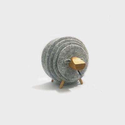Felt Sheep Coaster Set - CozyNest Designs