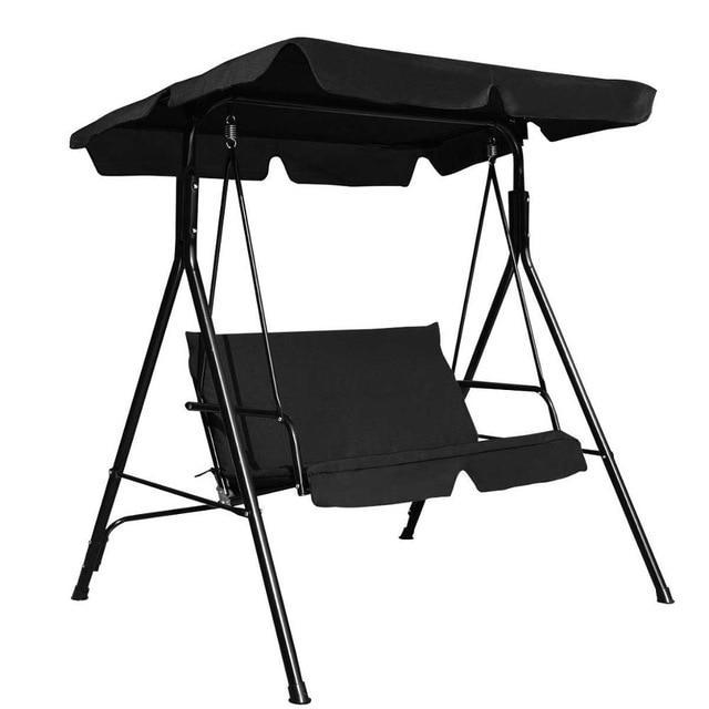 Outdoor Patio Loveseat Canopy Swing - LuxeGarden