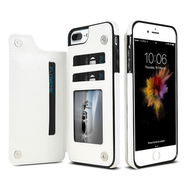 Luxury Leather Wallet Case for iPhone - LuxeCraft