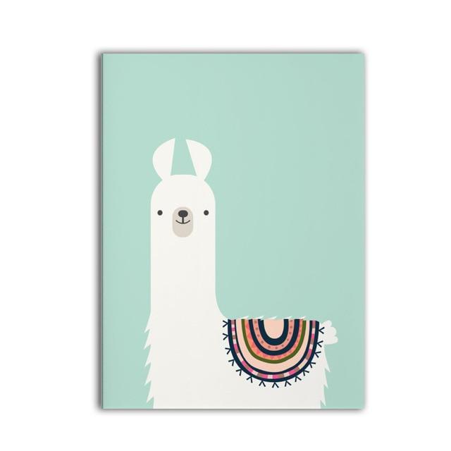 Llama Wall Art Print - CozyNest Decor