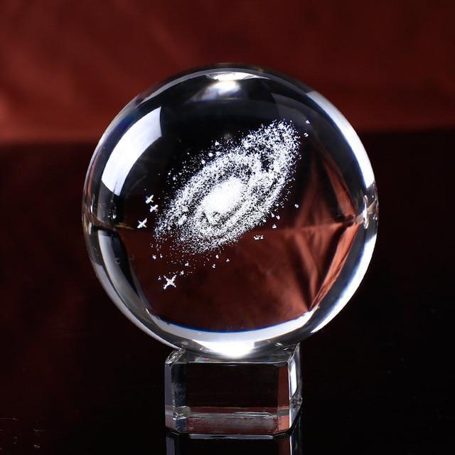 Galaxy Crystal Ball - Stellar Engraving Co.