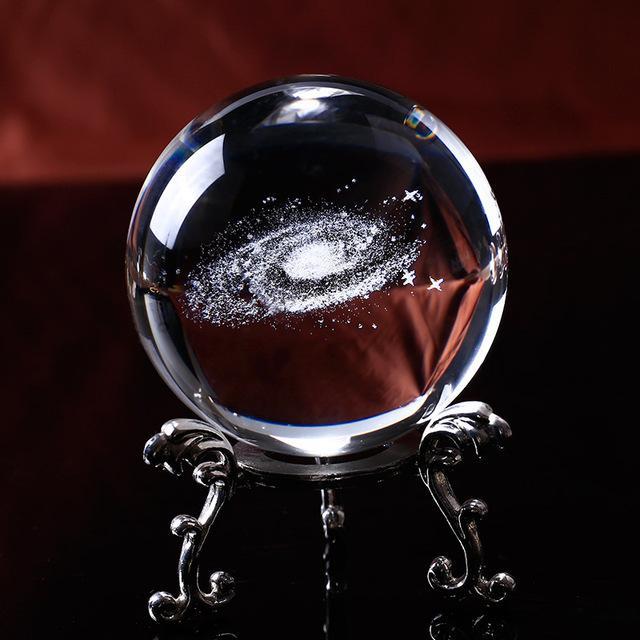 Galaxy Crystal Ball - Stellar Engraving Co.