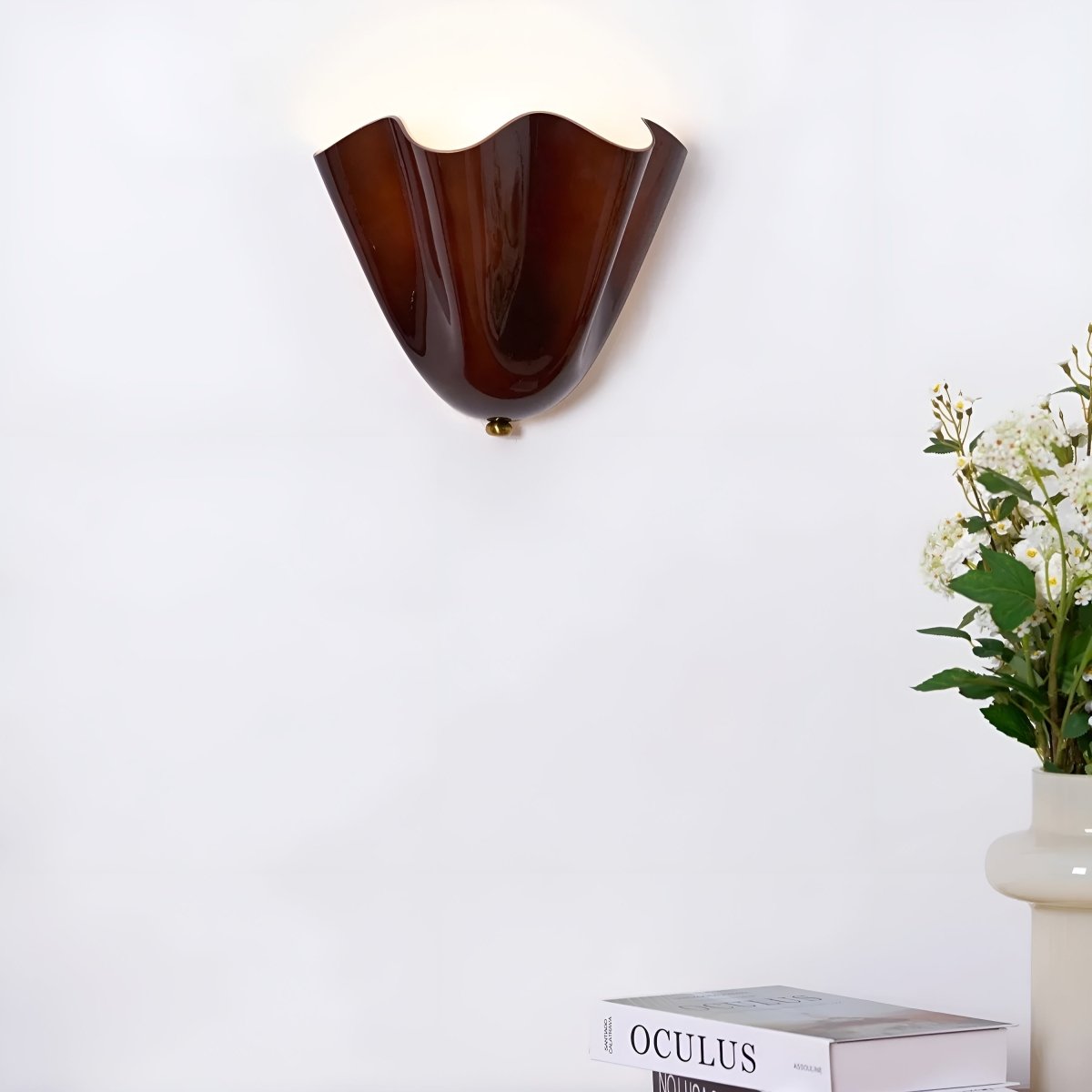 Stained Glass LED Wall Lamp - LuminaCraft